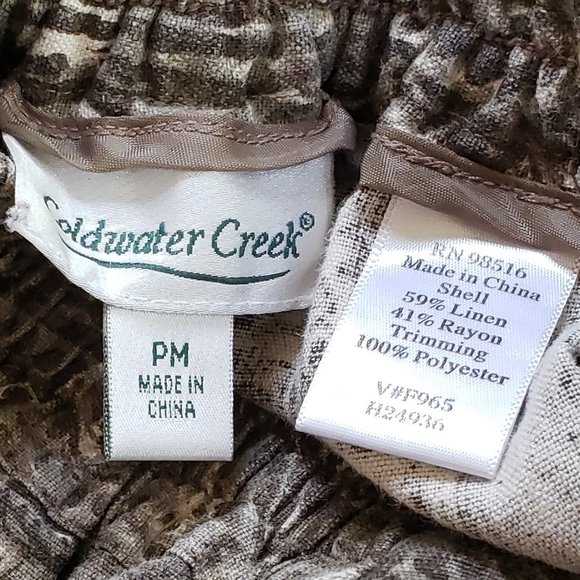 Womens Tribal Print Wide Leg Pants by Coldwater Size Medium - Picture 5 of 6